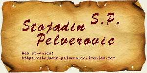 Stojadin Pelverović vizit kartica